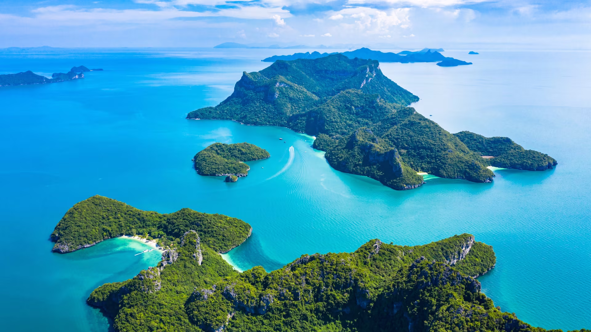 Die Inseln von Thailand im Sommer